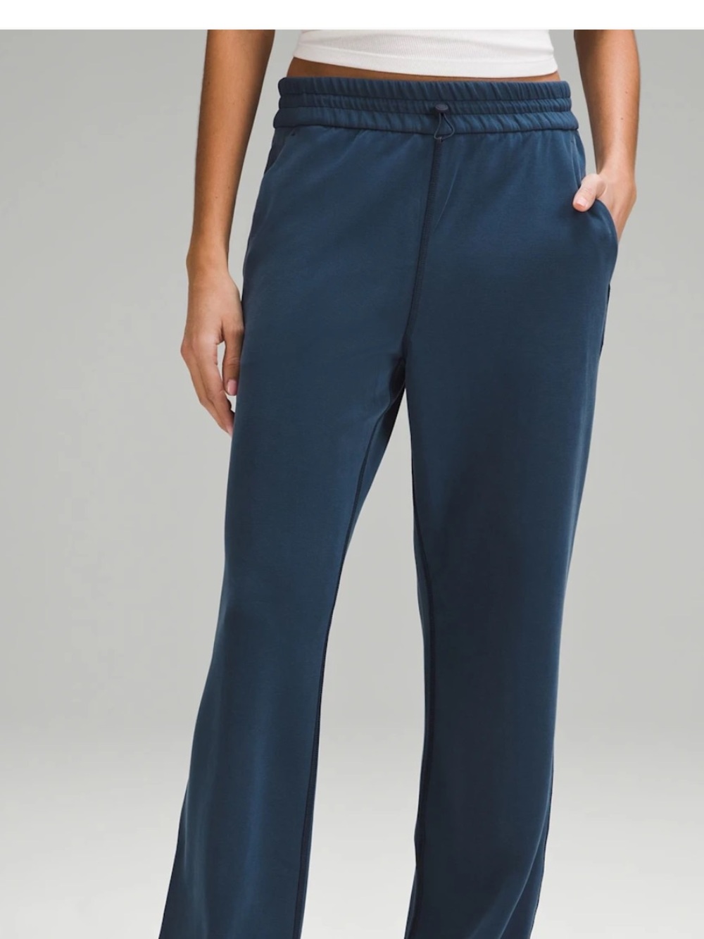 Lululemon Softstreme High Rise Pants Dark Blue, Size 4